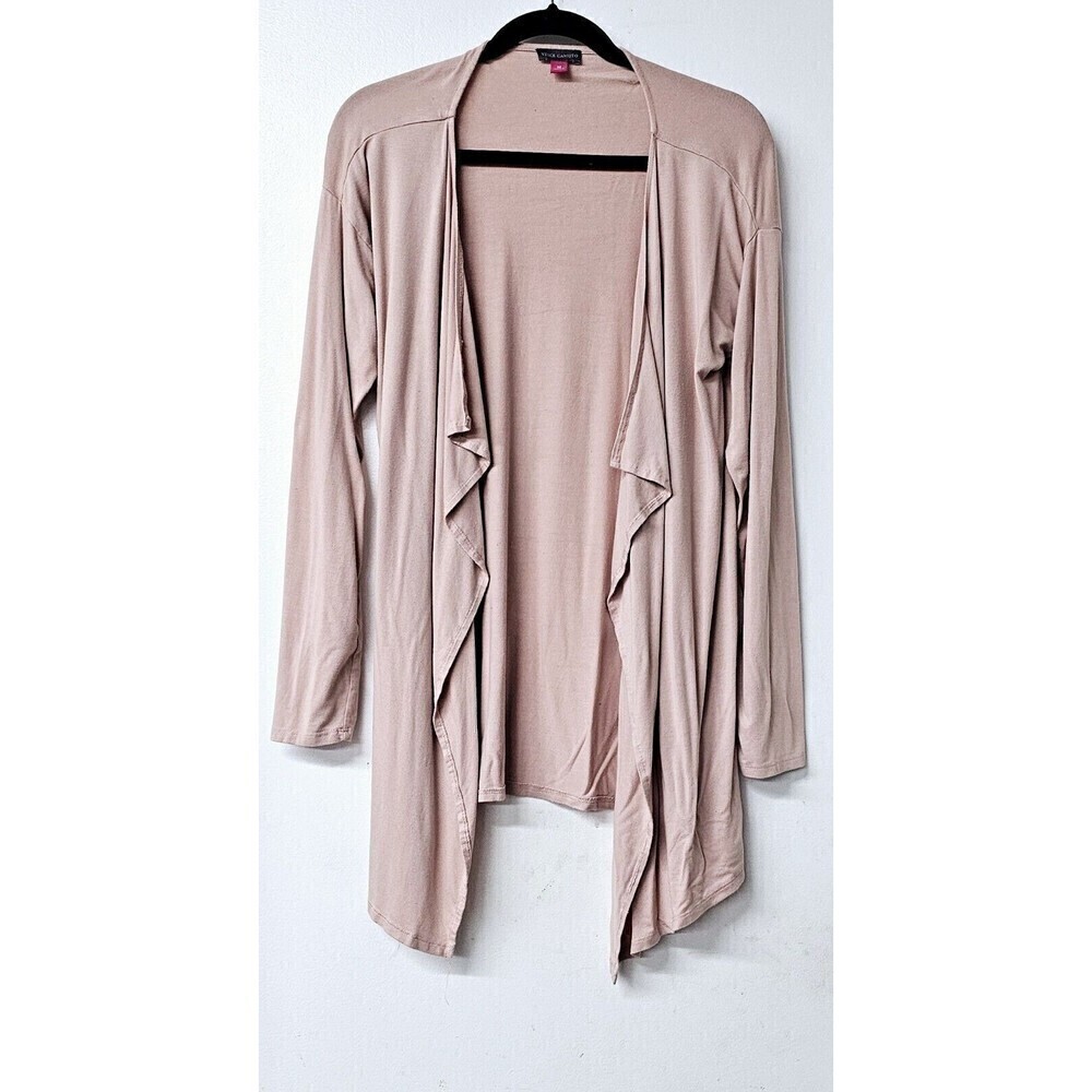 VINCE CAMUTO Peach Super Soft Long Sleeve Open Front Women Cardigan (M)
